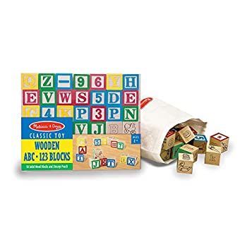 メリッサu0026ダグ(Melissau0026Doug)ABC 123 Wooden Blocks 1900