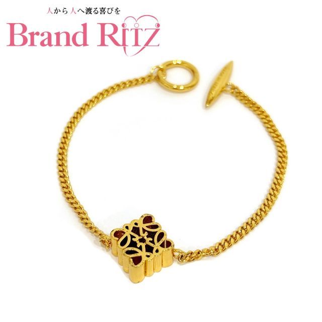 未使用品✨ヴィンテージ✨LOEWE　アナグラムロゴ レザーブレスレット LOEWE(ロエベ) vintage anagram bracelet/ヴィンテージ