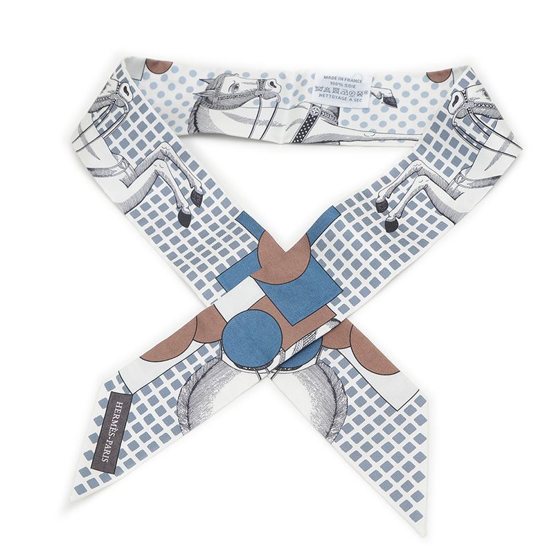 HERMES　ツイリー　カヴァリエ・アン・フォルム Twilly 《カヴァリエ・アン・フォルム》 - ベージュ | Hermès