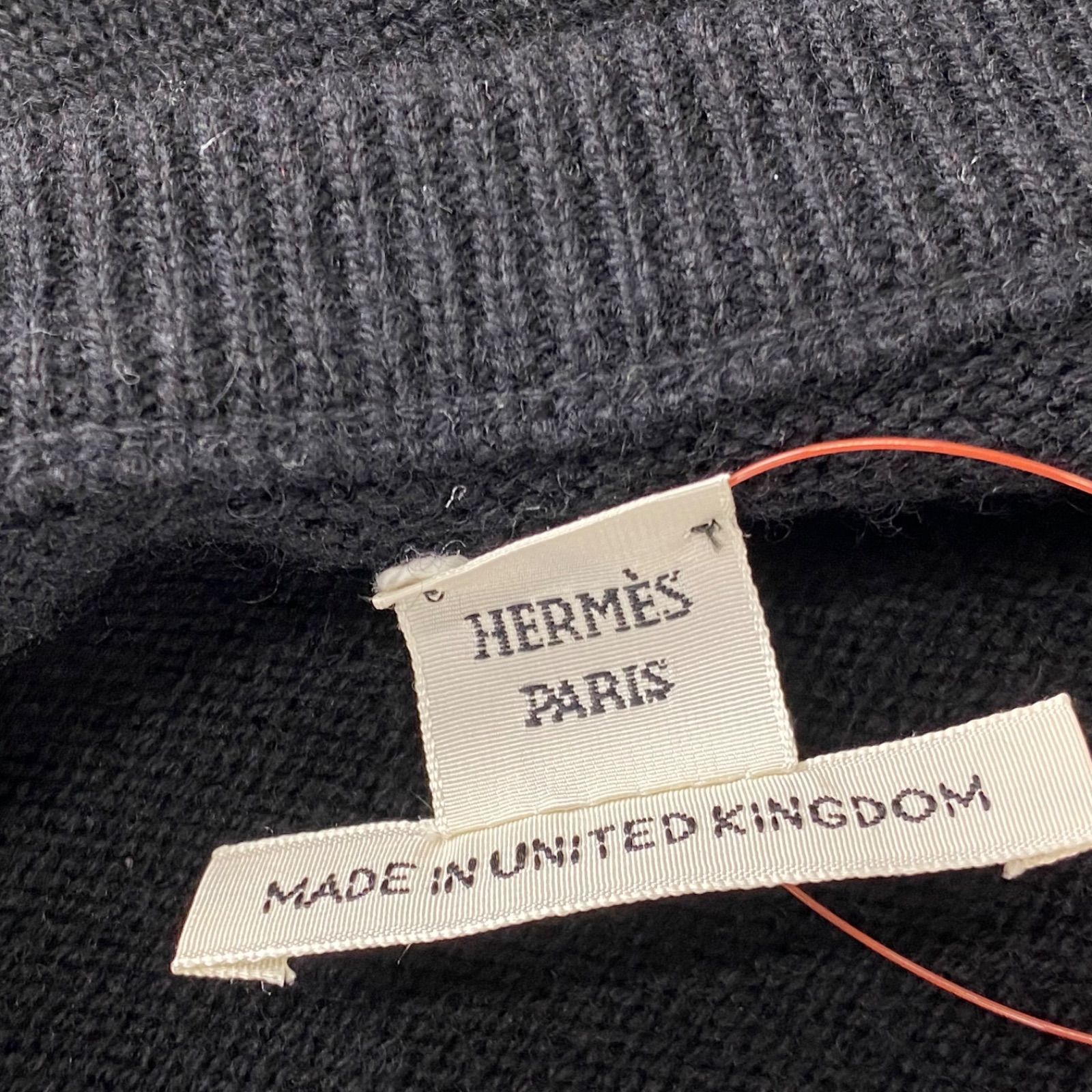 ○◇エルメス HERMES ニット トップス カットソー 半袖 ブラック