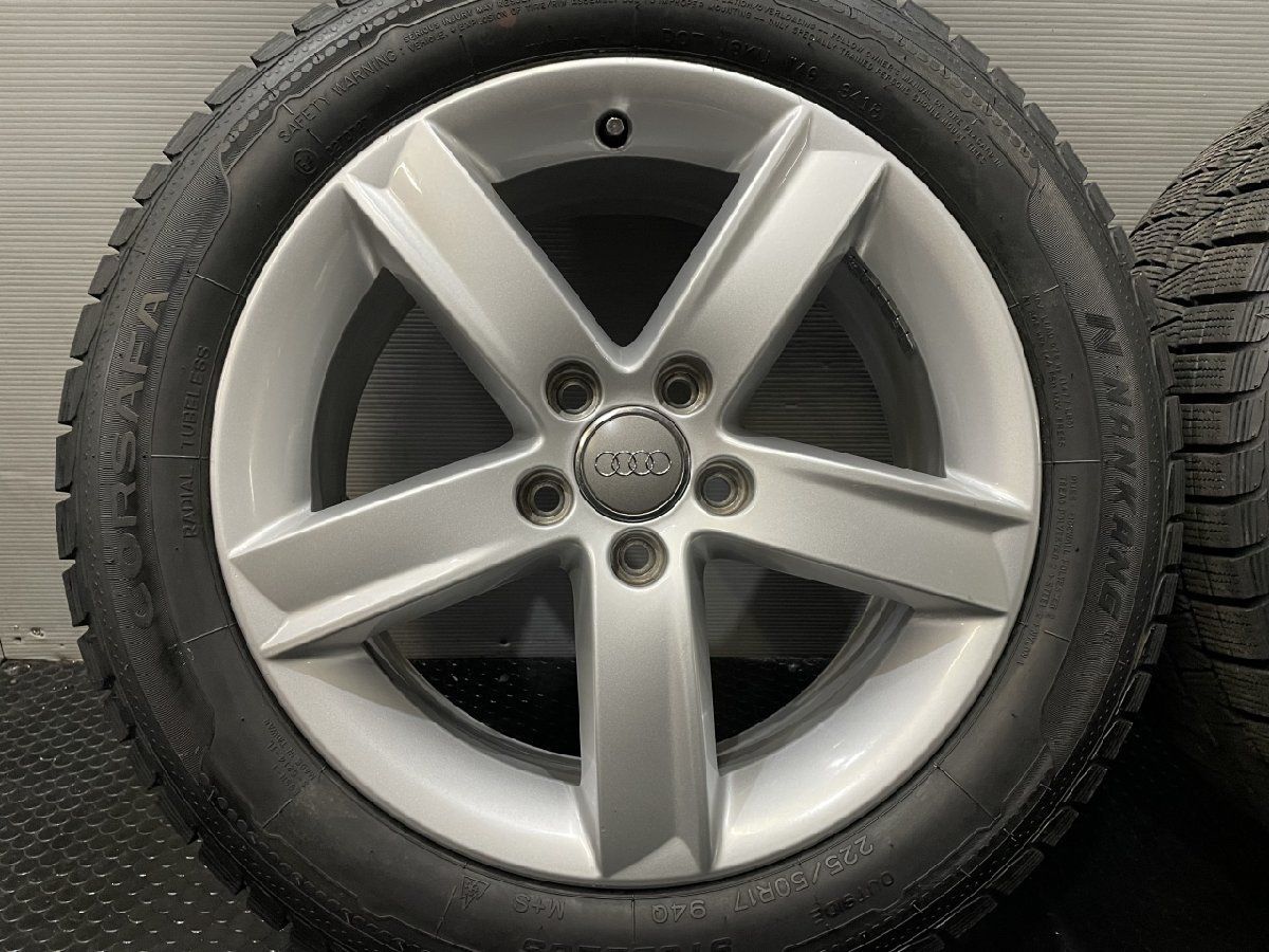 NANKANG CORSAFA 225/50R17】スタッドレス【audi 8K A4 純正ホイール 