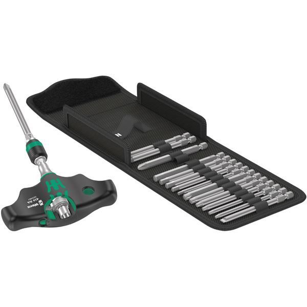 WERA ヴェラ 17点組 差込6.35mm Kコンパクト T型 ドライバー ビットセット 057473 工具 ツール DIY 作業工具 道具