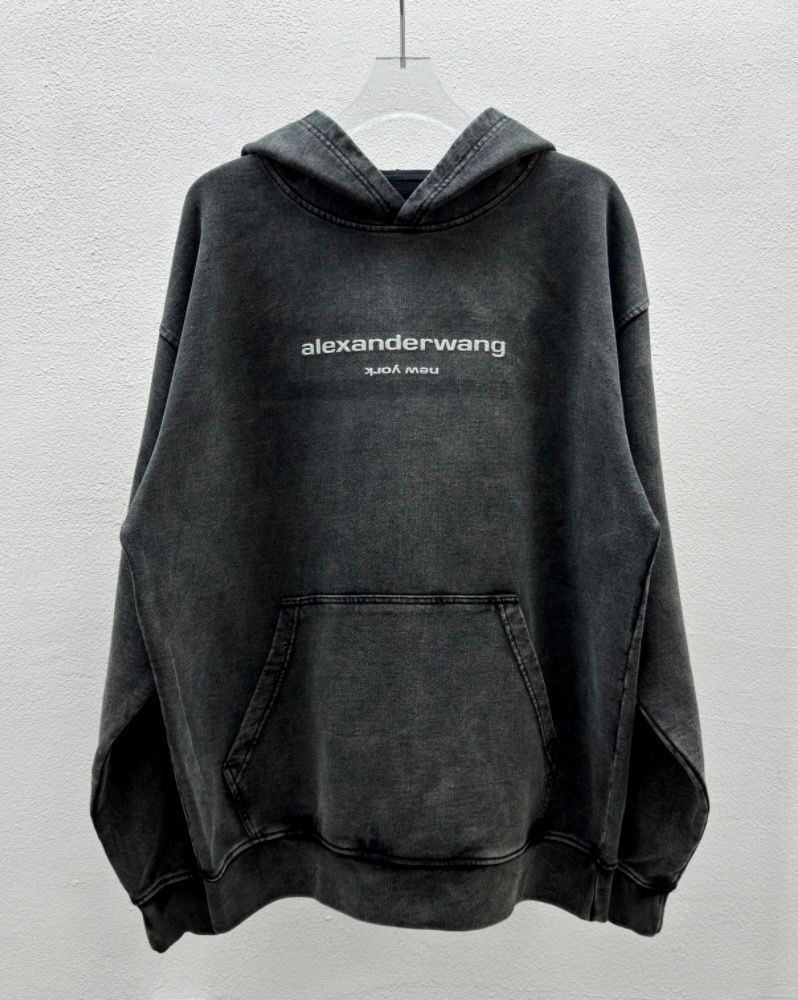 Alexanderwang スタイリッシュバブルウォッシュドフーデッドスウェットシャツ