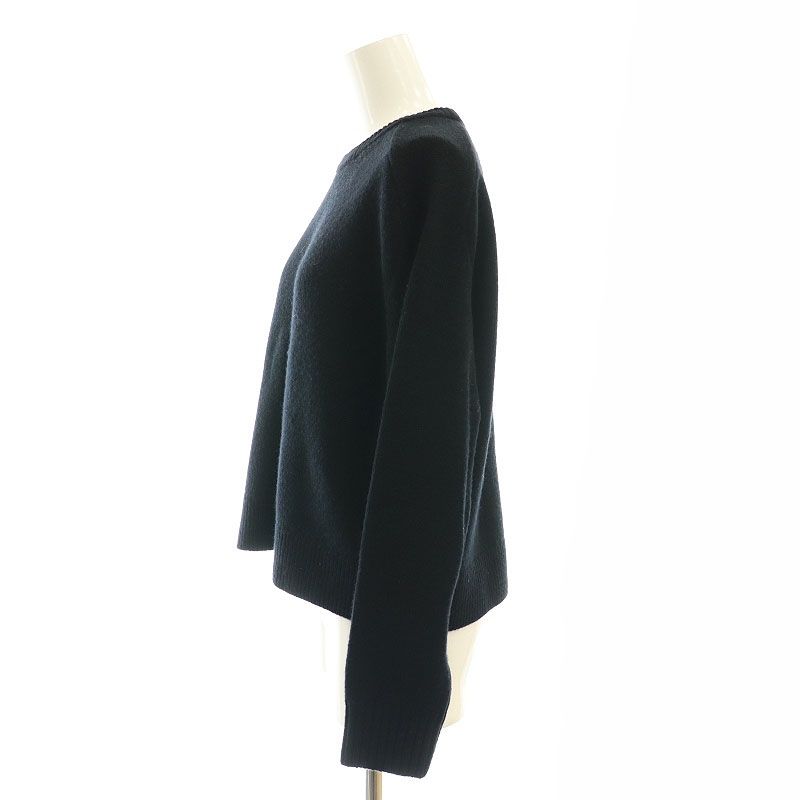 セオリー Theory 24AW Lana Cash Cropped CN PO ショート ニット セーター S 黒 ブラック /SS ■OS レディース セオリー Theory 24AW Lana Cash Cropped CN PO ショート ニット