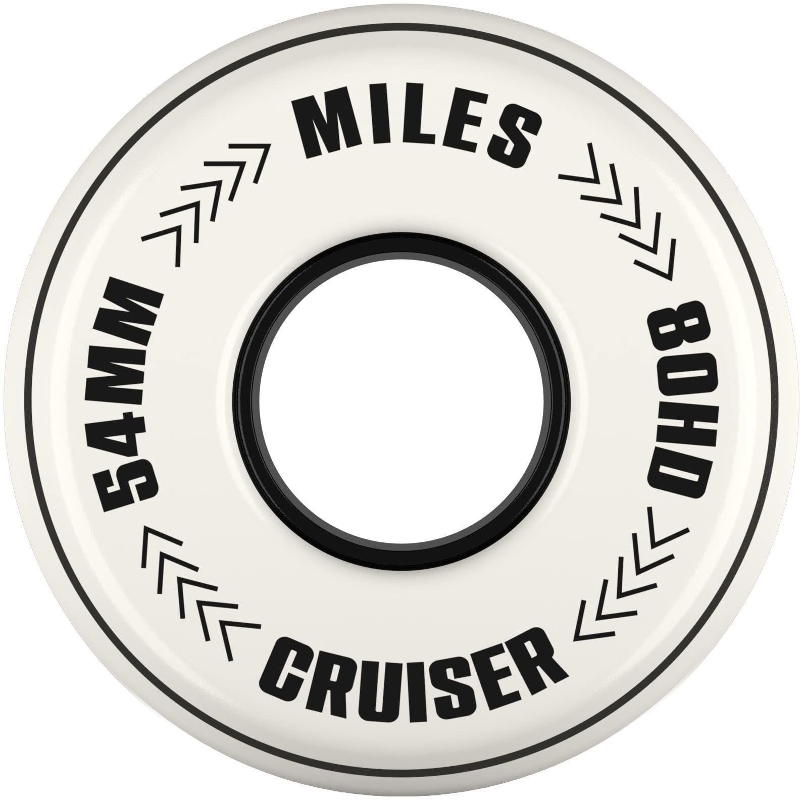 マイルズ【MILES】スケートボード ソフトウィール 80HD 54ｍｍ 街乗り クルーザー