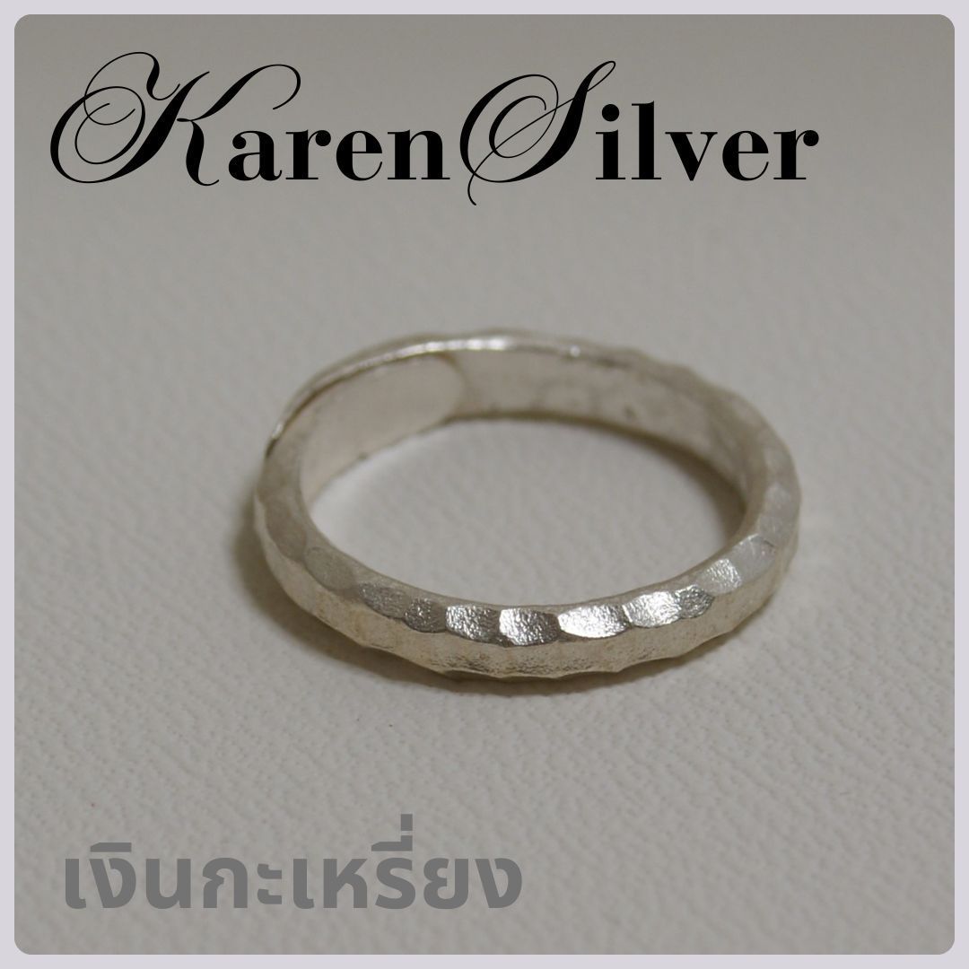カレンシルバー リング karen silver ring カレン族 槌目[KN011