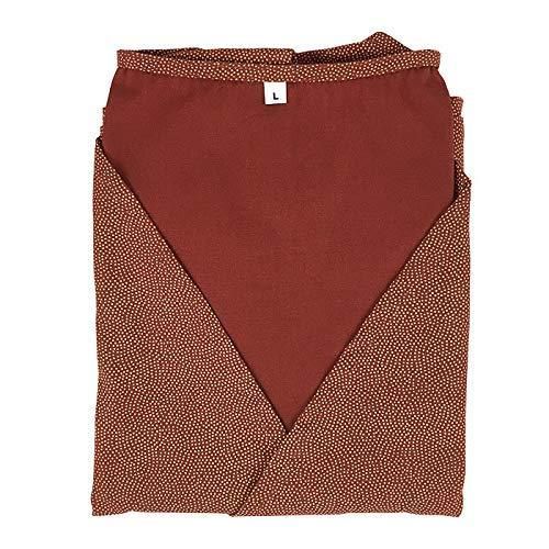 茶道おけいこ着 ベストタイプ茶の湯の友 選べる4色 M あずき