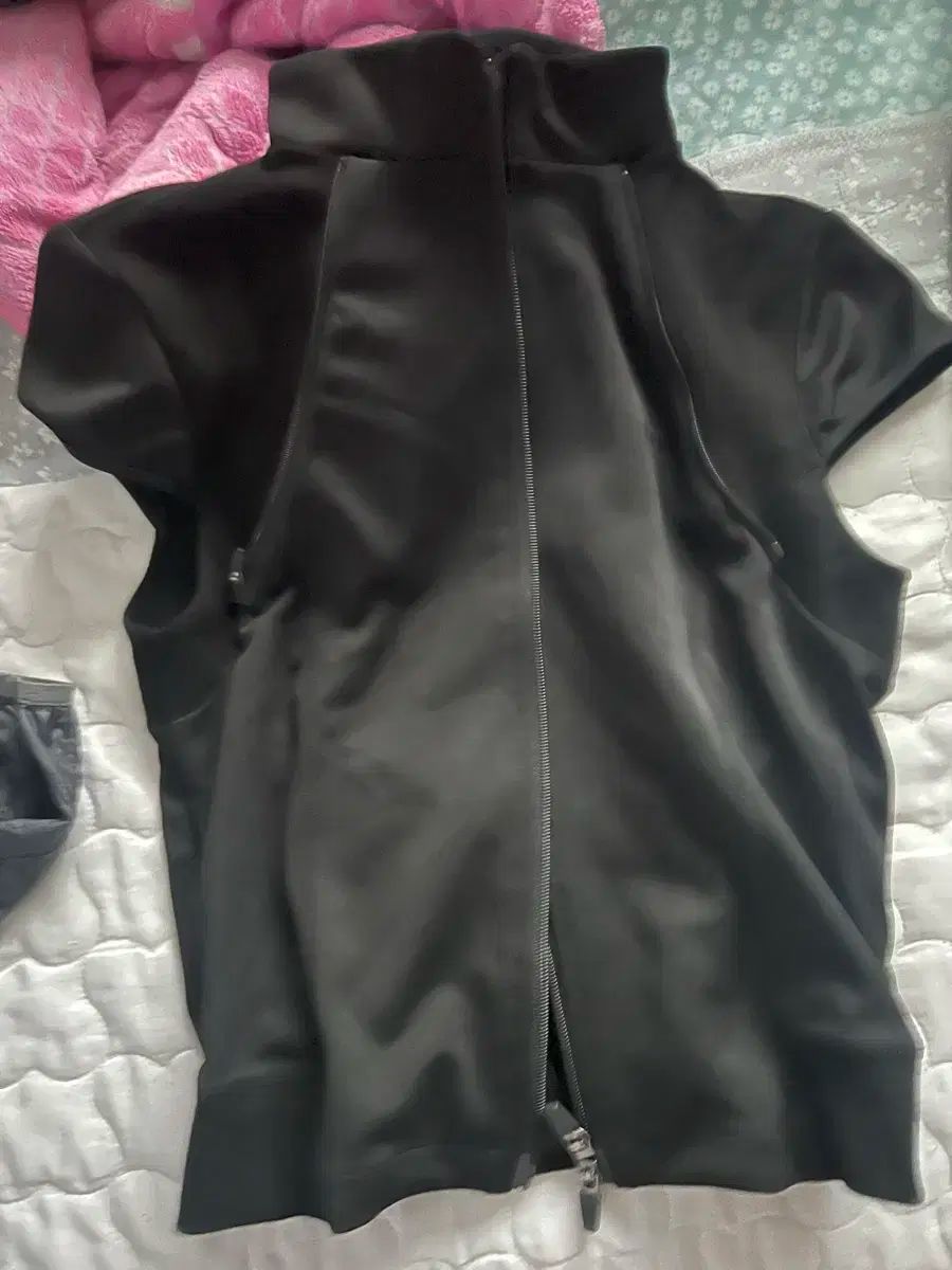 Capsleeve Jersey Track Zip ー up Black