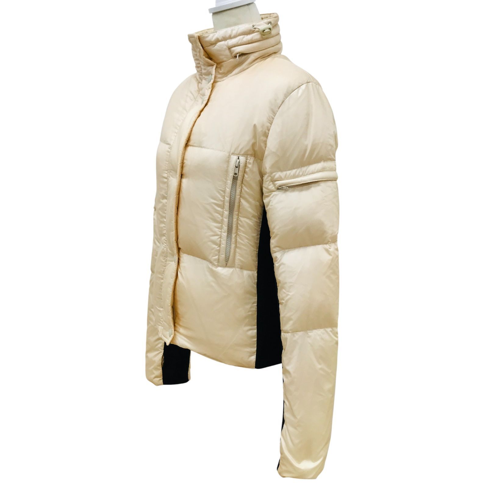 Z1461 JOSEPH ジョゼフ ダウンコート ベージュ×ブラック 異素材