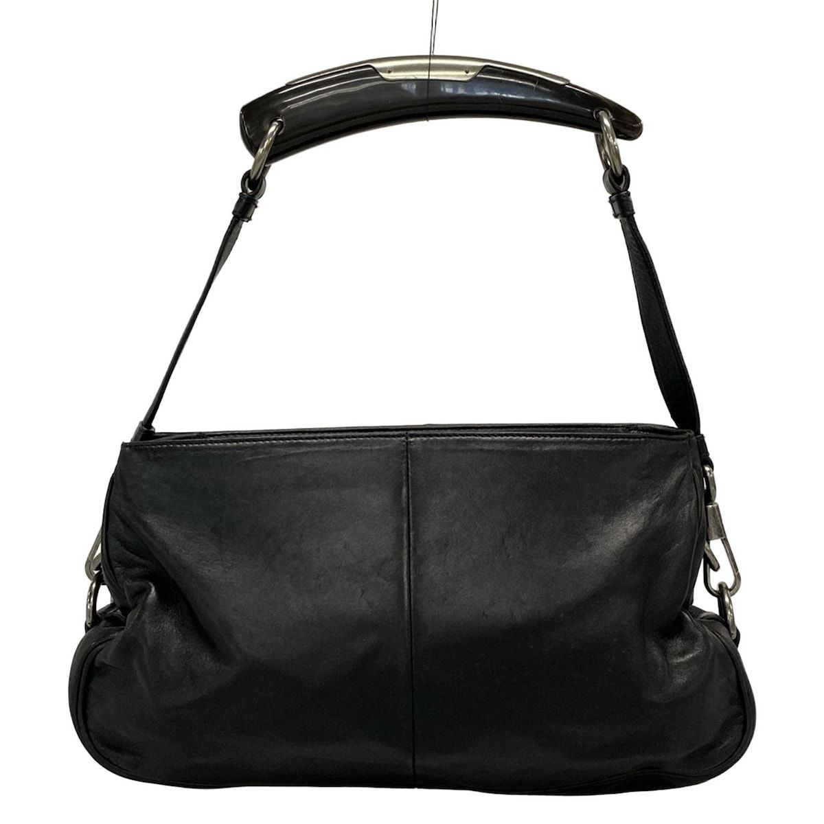 YvesSaintLaurent rivegauche YSL イヴサンローランリヴゴーシュ ショルダーバッグ モンバサ 105480 黒 レザー