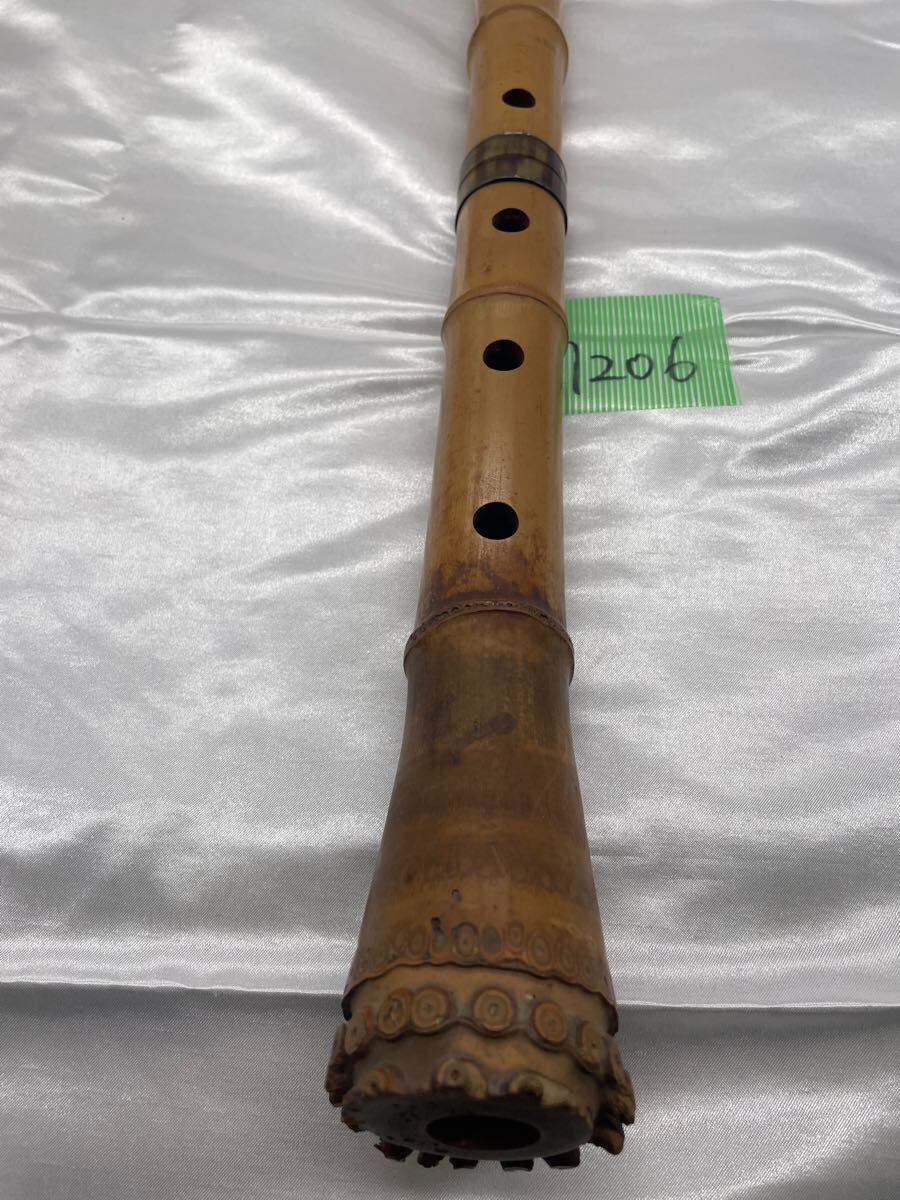🎍【銘入り・竹製】尺八「月山」全長54cm｜伝統工芸・和楽器