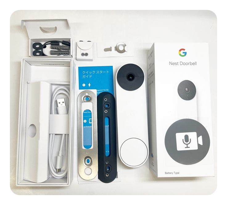 Google Nest Doorbell GA01318-JP Battery Type バッテリー式 内蔵