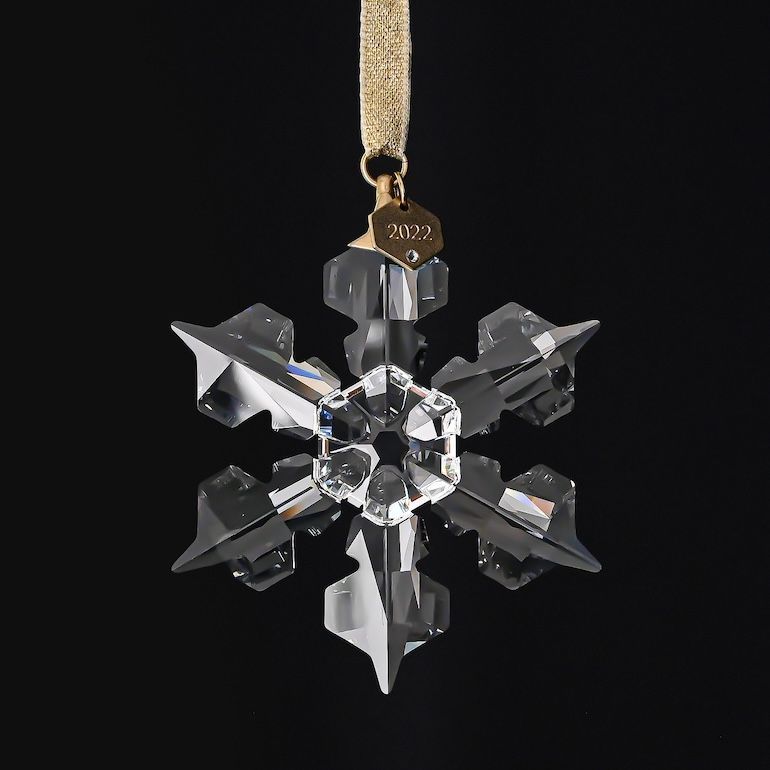 スワロフスキー 度 生産品 クリスマス オーナメント スノーフレーク クリア 飾り 5615387 インテリア オブジェ 置物