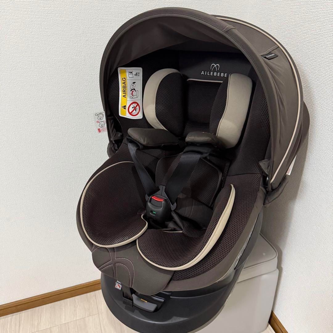 エールべべ クルット5i グランスISOFIX最上位モデル ブラウン