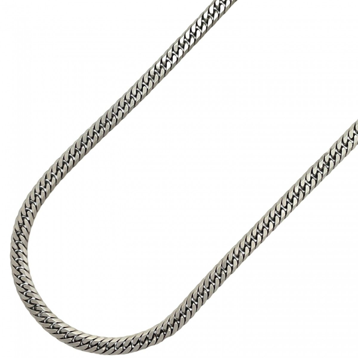 5khe027】喜平 ネックレス Pt850 プラチナ 6面 ダブル 51.3cm 30.6g  