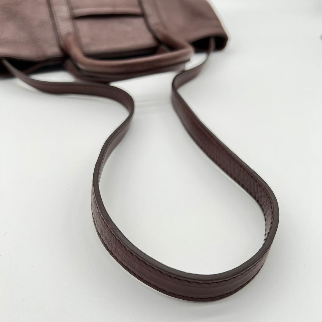 美品】ヒロフ ハンドバッグ 2way セミショルダーバッグ