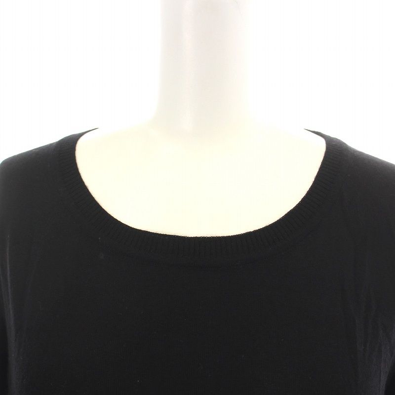 グッチ GUCCI ニット カットソー 七分袖 クルーネック 切替 ウール 絹  