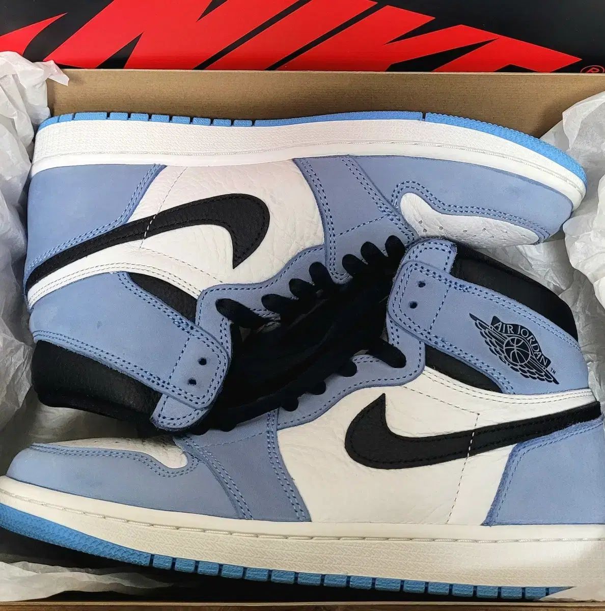 エア ジョーダン 1 ハイ ユニバーシティ ブルー 260mm