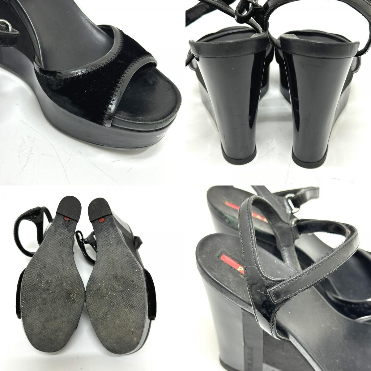 PRADA ブラック スポーツサンダル PRADA プラダ サンダル 2X3055 3L74 メンズ スポーティ レザー