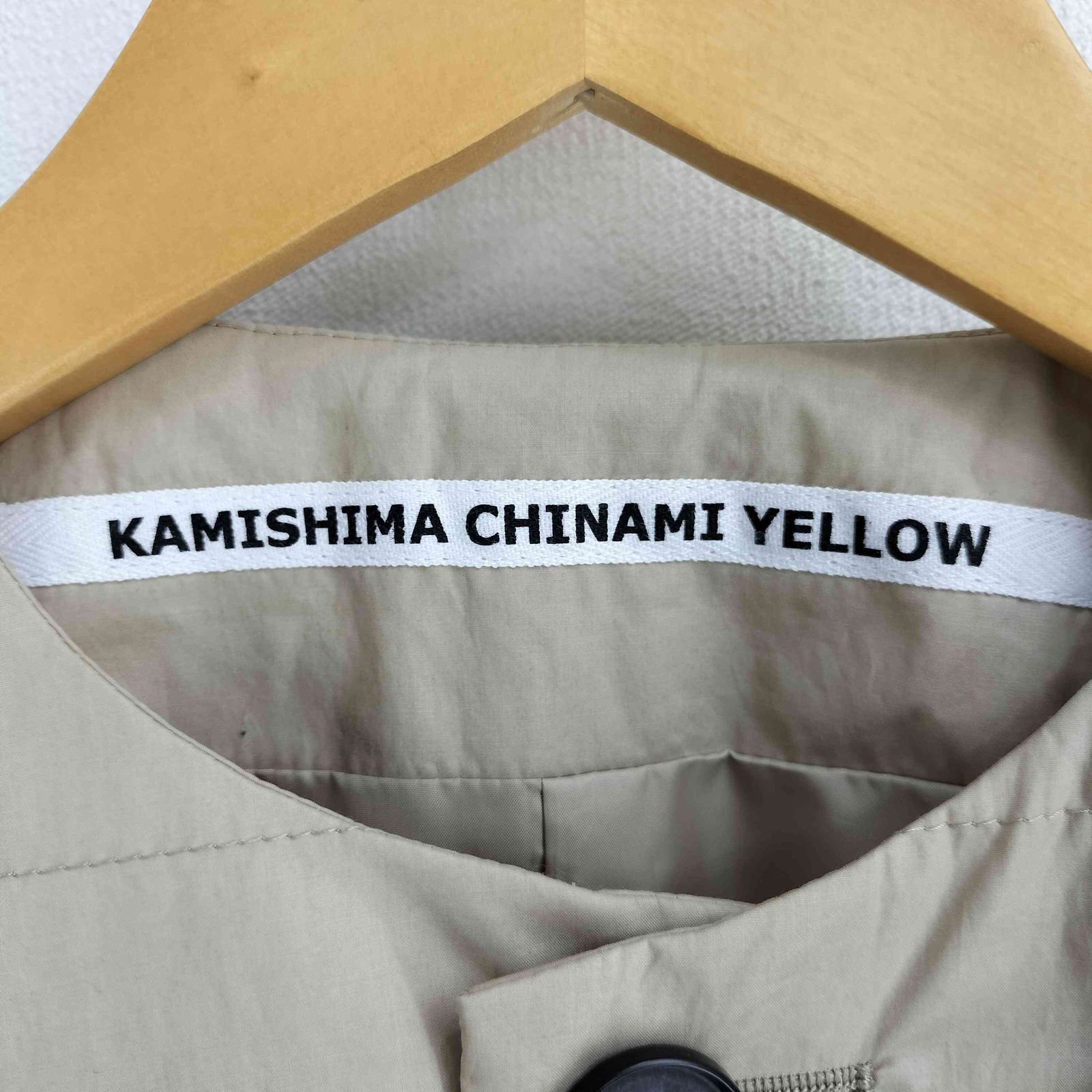 KAMISHIMA CHINAMI YELLOW シャツジャケット KAMISHIMA CHINAMI YELLOW つばめダウン［ gré｜青森市東大野の