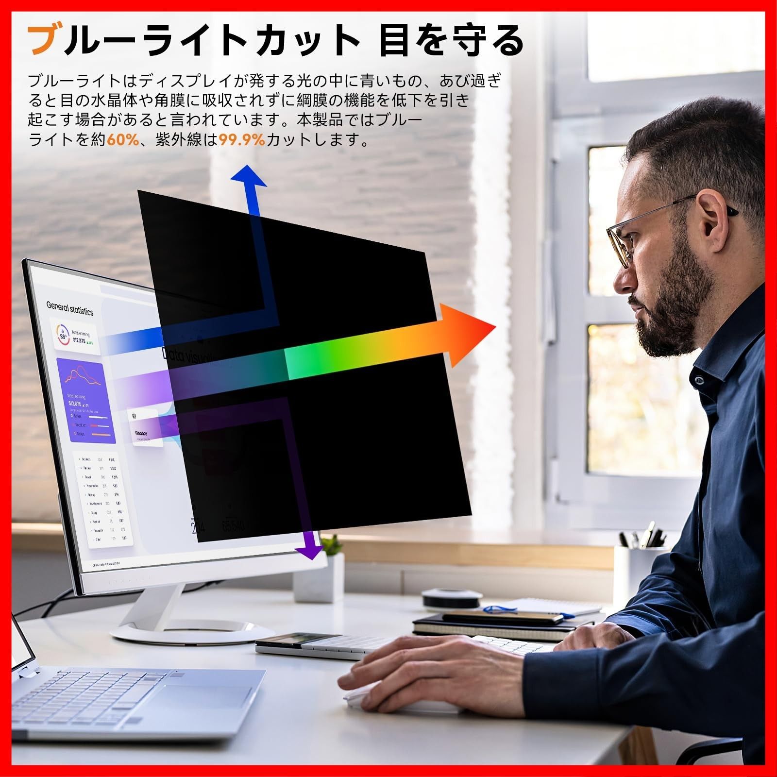 PCフィルター 反射防止