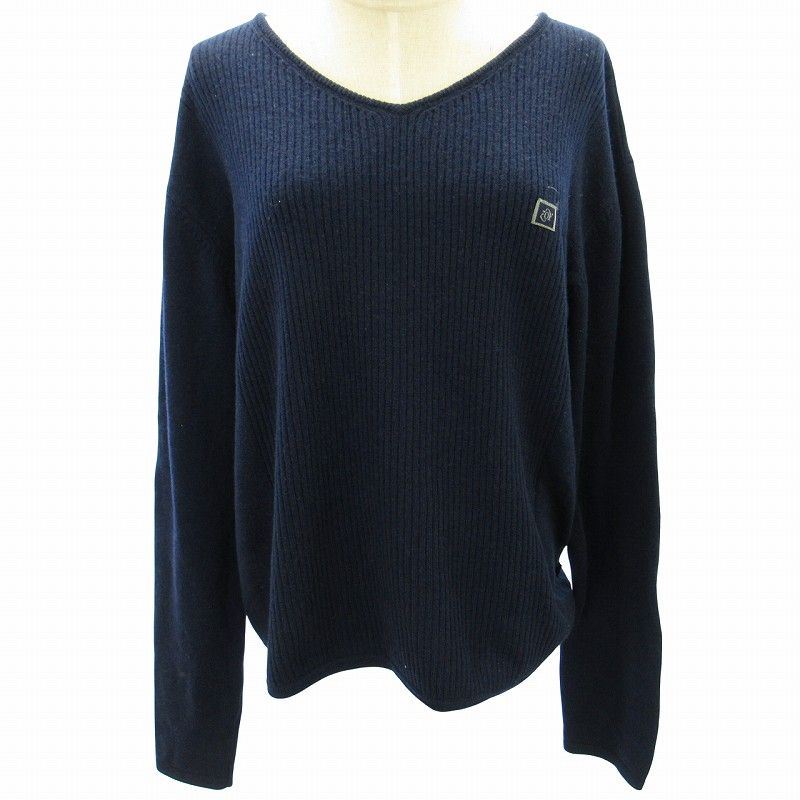 ゾーイ ゴルフ zoy golf カシミヤ混 カシミア ウールニット セーター V