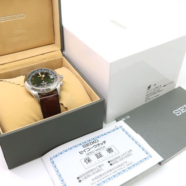 【新品未使用】セイコー　アルピニスト　SBDC091 自動巻　箱説保　グリーン 新品未使用】セイコー アルピニスト SBDC091 自動巻 箱説保