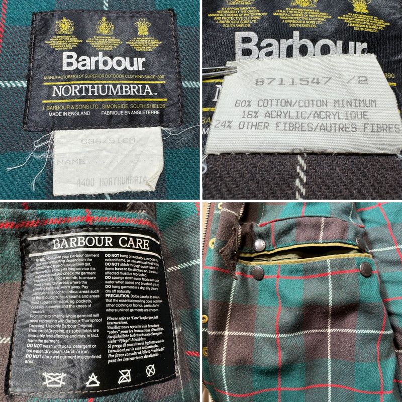 80's Barbour ノーザンブリア オイルドジャケット 3ワラント - メルカリ