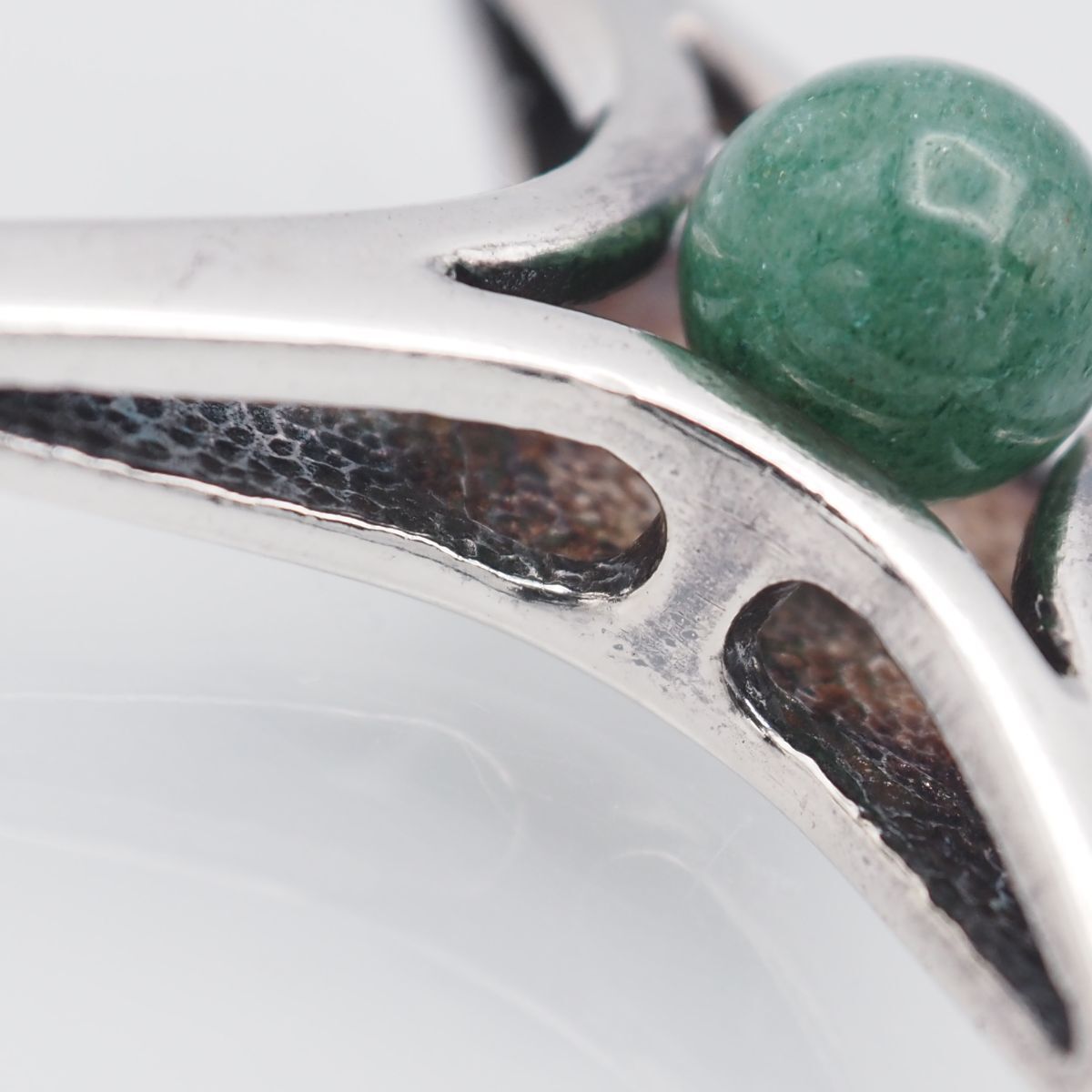 G961 グリーンアベンチュリン SILVER刻印 ペンダント トップ デザイン