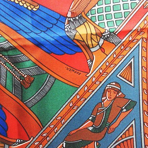 極美品 HERMES エルメス カレ90 スカーフ ペルシャの都市