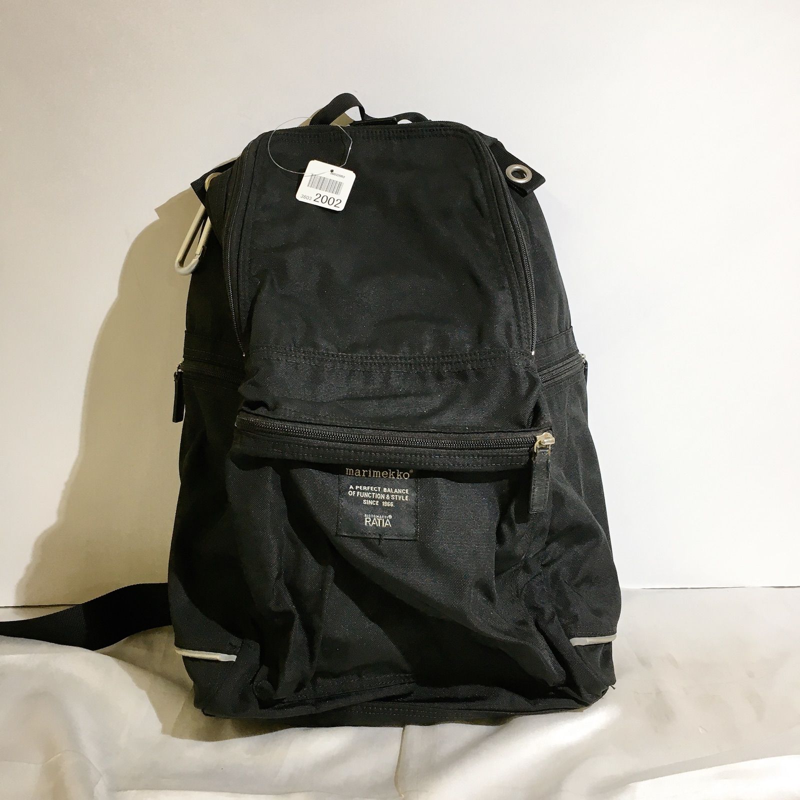 極美品】マリメッコ メトロ リュック ナイロン レザー メッシュ