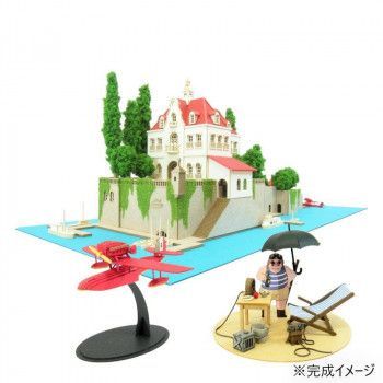 スタジオジブリ作品シリーズ S MIX ホテルアドリアーノ MK07-15 ジオラマ ペーパークラフト ミニチュアアート アート インテリア キット