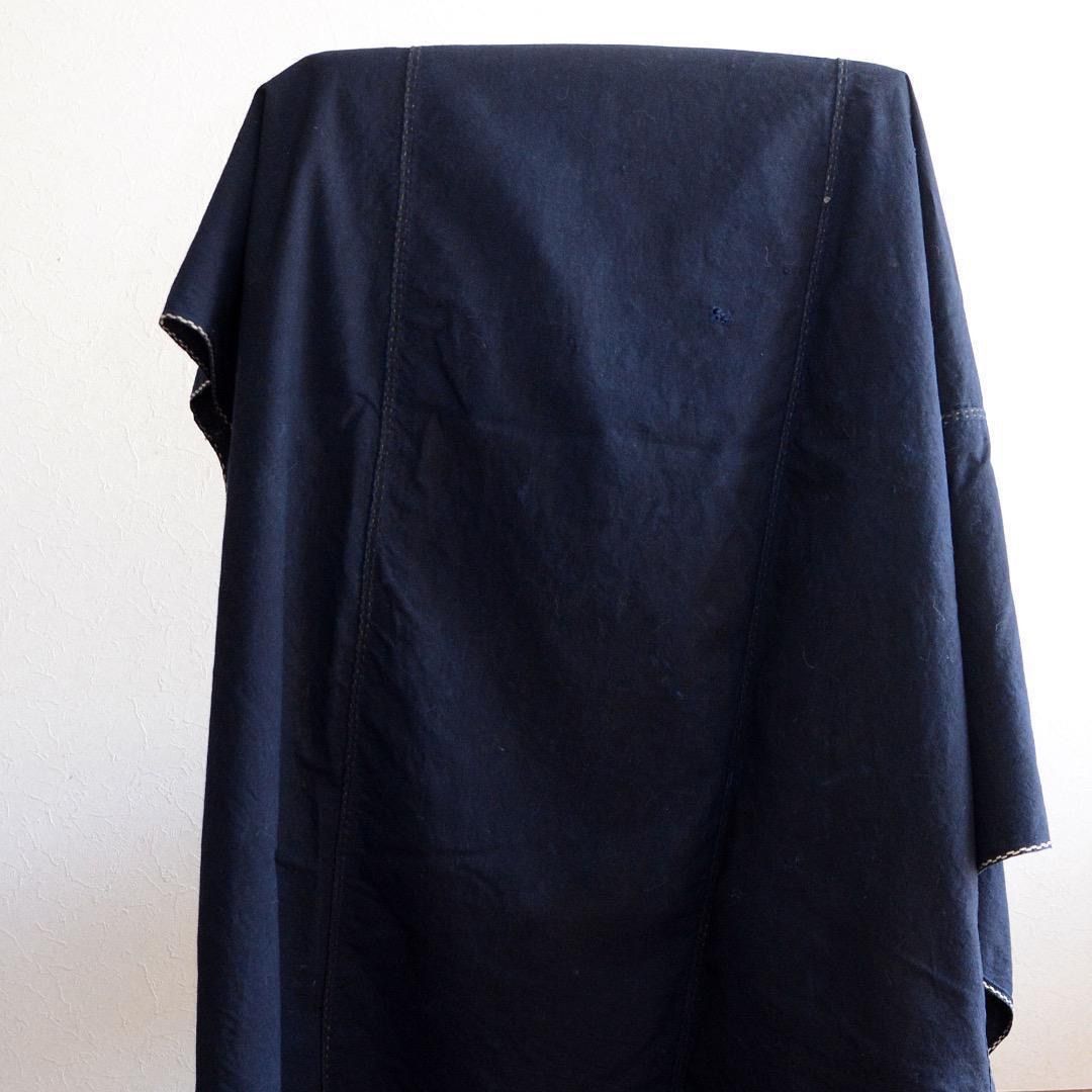 口コミ 藍染 木綿 古布 大判 リメイク素材 ハンドメイド生地 大正 昭和 | Large Indigo-Dyed Cotton Fabric – Japanese Vintage Textile for Handcraft and Remake 育つ