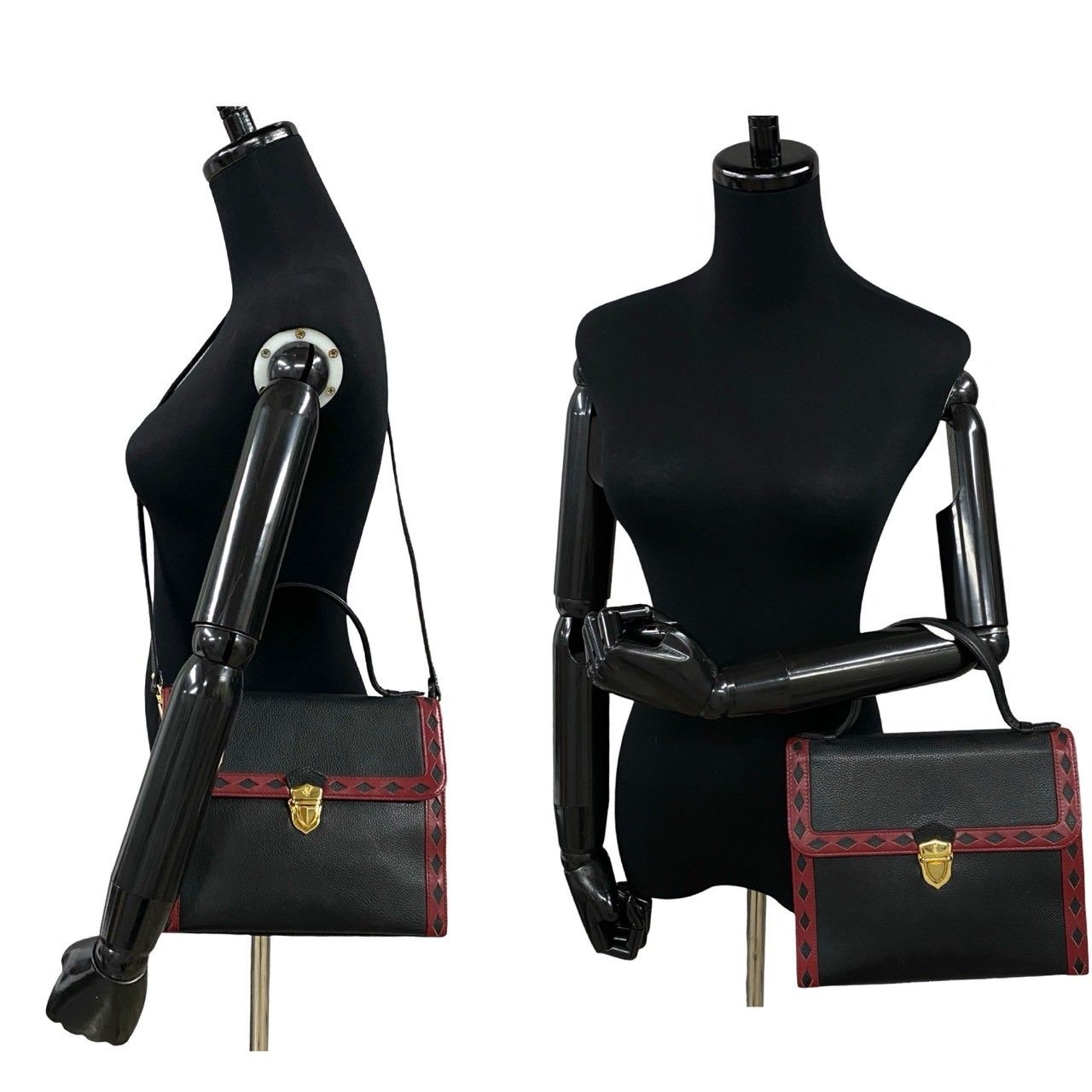 極 美品 YVES SAINT LAURENT イヴ サンローラン YSL ロゴ 金具 カット