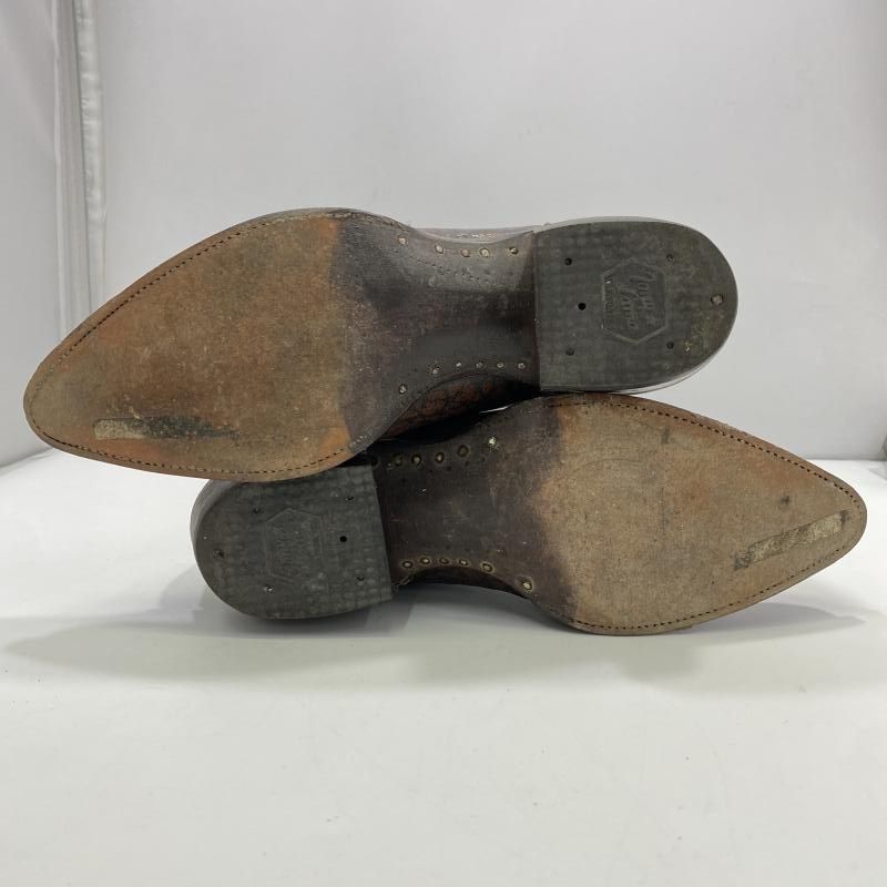 Tony 【中古】TONY LAMA 70s 黒タグ ウエスタンブーツ ブラウン 25cm