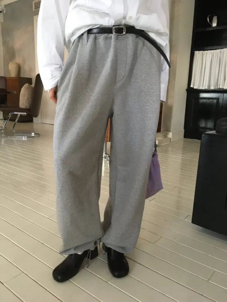 繁殖 ベルト付きシャーリングパンツ