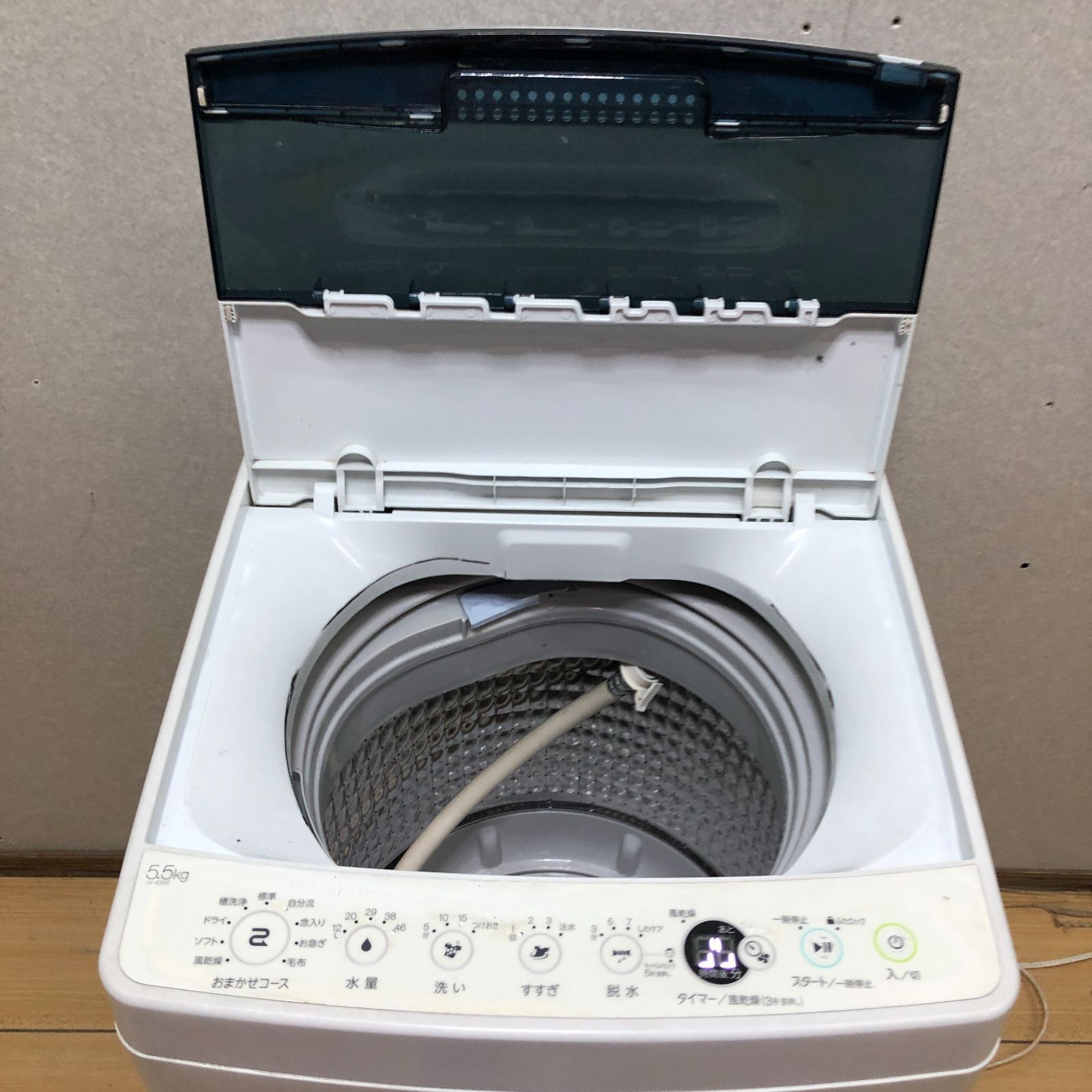 Haier 全自動電気洗濯機 5.5kg 2020年製 JW-C55D しわケア チェッ 