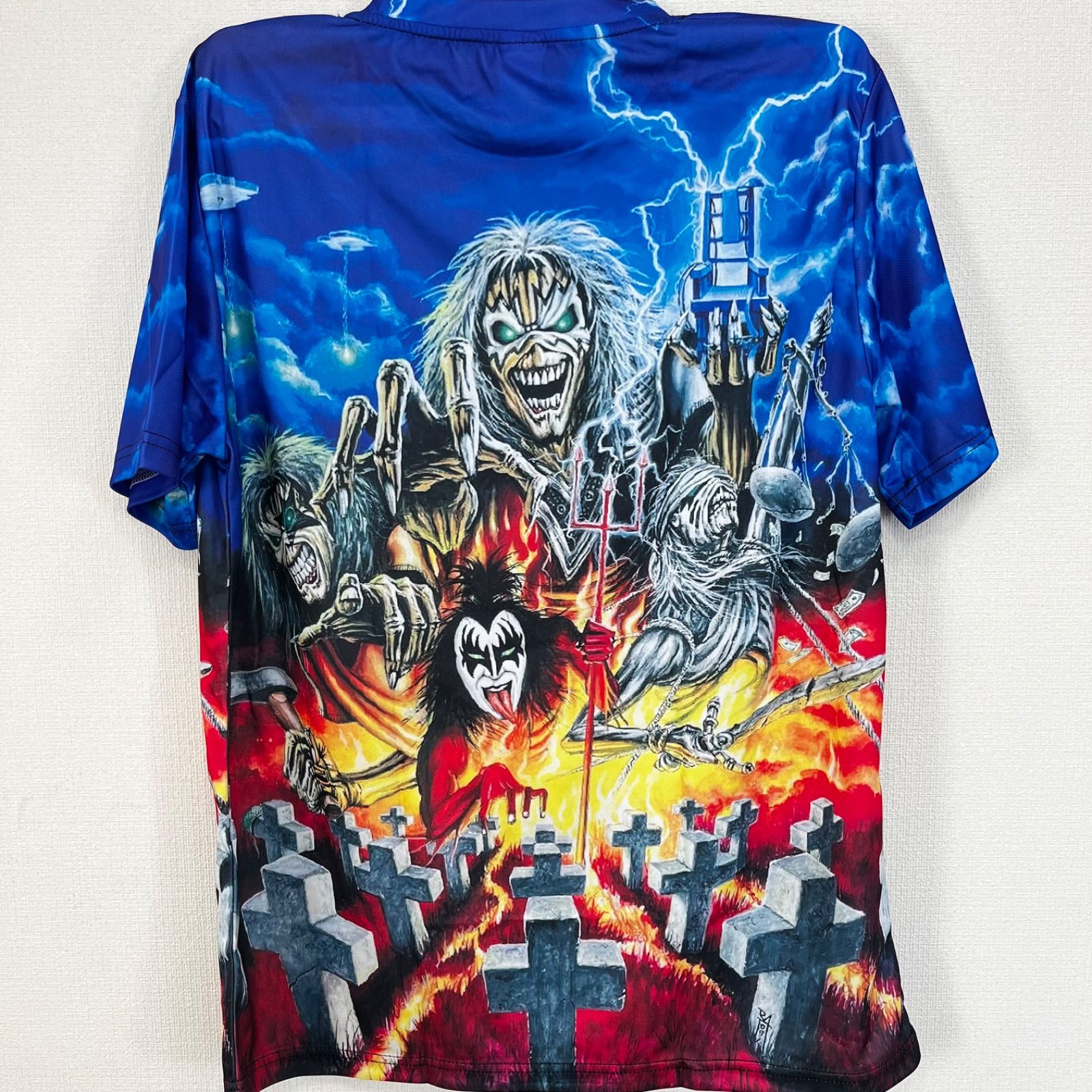 メタリカ アイアンメイデン キッス 新品 Tシャツ ドライ生地 バンドT 