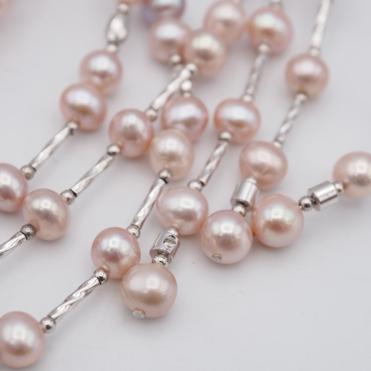 真珠の聖地　上質！１０．３mmピンク真珠ネックレス　