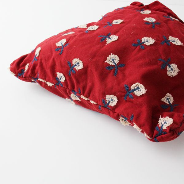 美品　希少　ミナペルホネン クラウンバッグ skip レッド crown bag mina perhonen ミナペルホネン crown bag -skip- 刺繍 クラウンバッグ