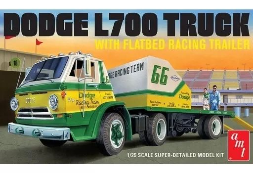 中古】プラモデル 1/25 1966 ダッジ L700 トラック＆フラット