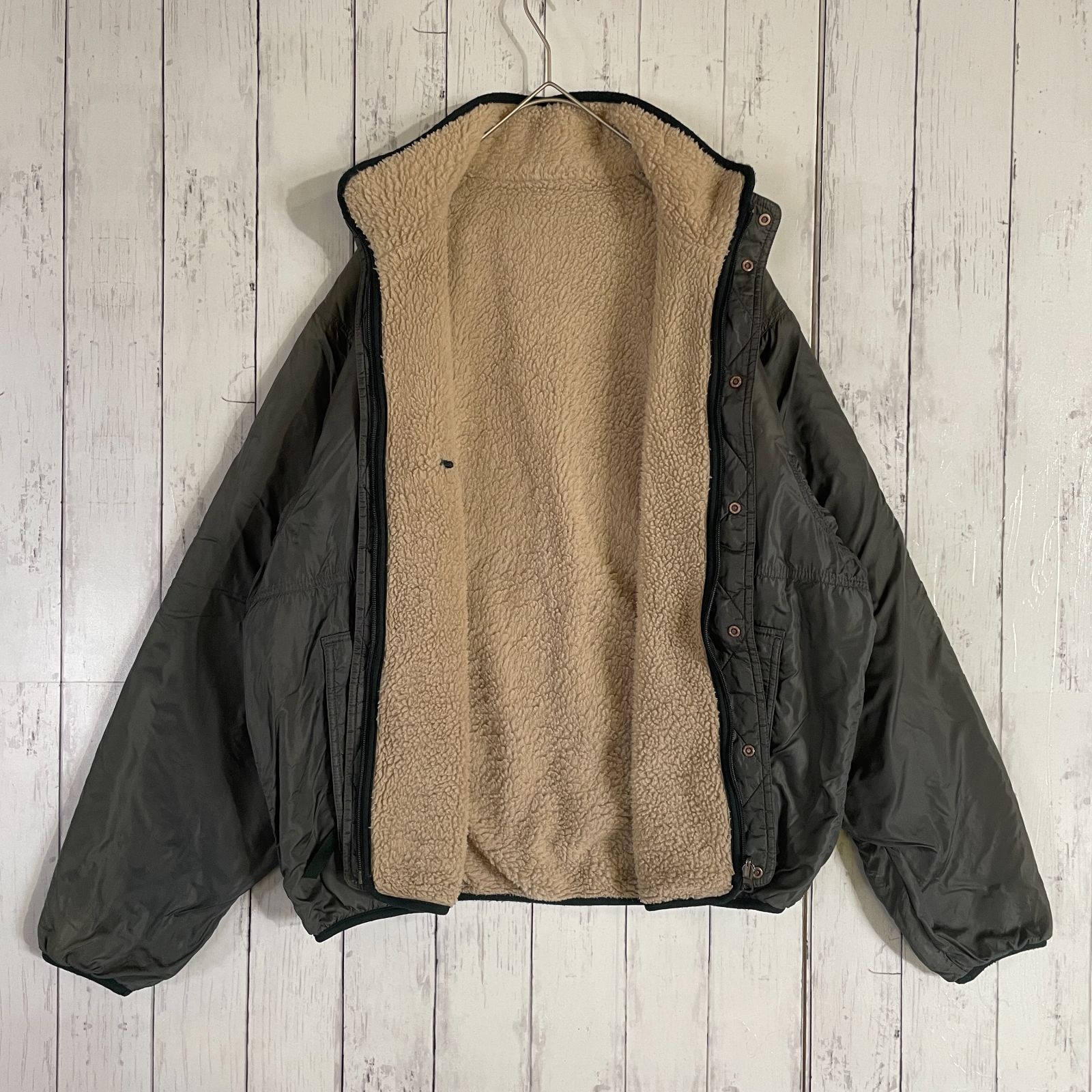 パタゴニア 1997 リバーシブル グリセード カーディガン ナチュラル灰