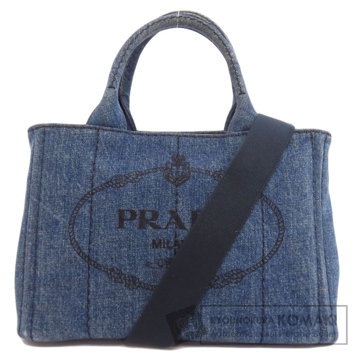 プラダ デニム カナパ ミニ 2WAYハンドバッグ PRADA プラダ カナパ ミニ 2WAY ハンドバッグ デニム レディース