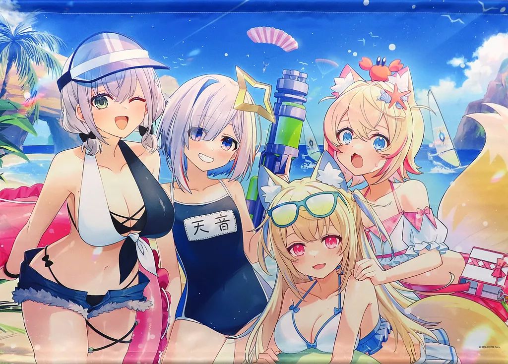【人気，爆買い】 【中古】タペストリー ホロライブ学園ボイス～サマーキャンプ編～(Art by 赤木渉) B2タペストリーB 「バーチャルYoutuber ホロライブ 公式ボイスグッズ」 C105グッズ タペストリー