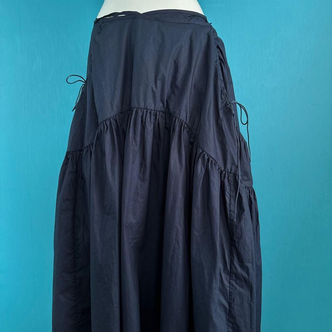 1478 セシリーバンセン　LILLYリリースカート　ネイビー フレアスカート 1478 CECILIE BAHNSENセシリーバンセン LILLYリリースカート