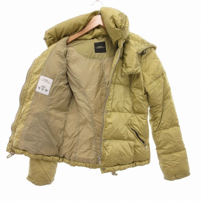 新品♡ウィークエンドマックスマーラ　イエロー　ダウンジャケット ハイネック マックスマーラ ウィークエンドライン MAX MARA WEEKEND LINE