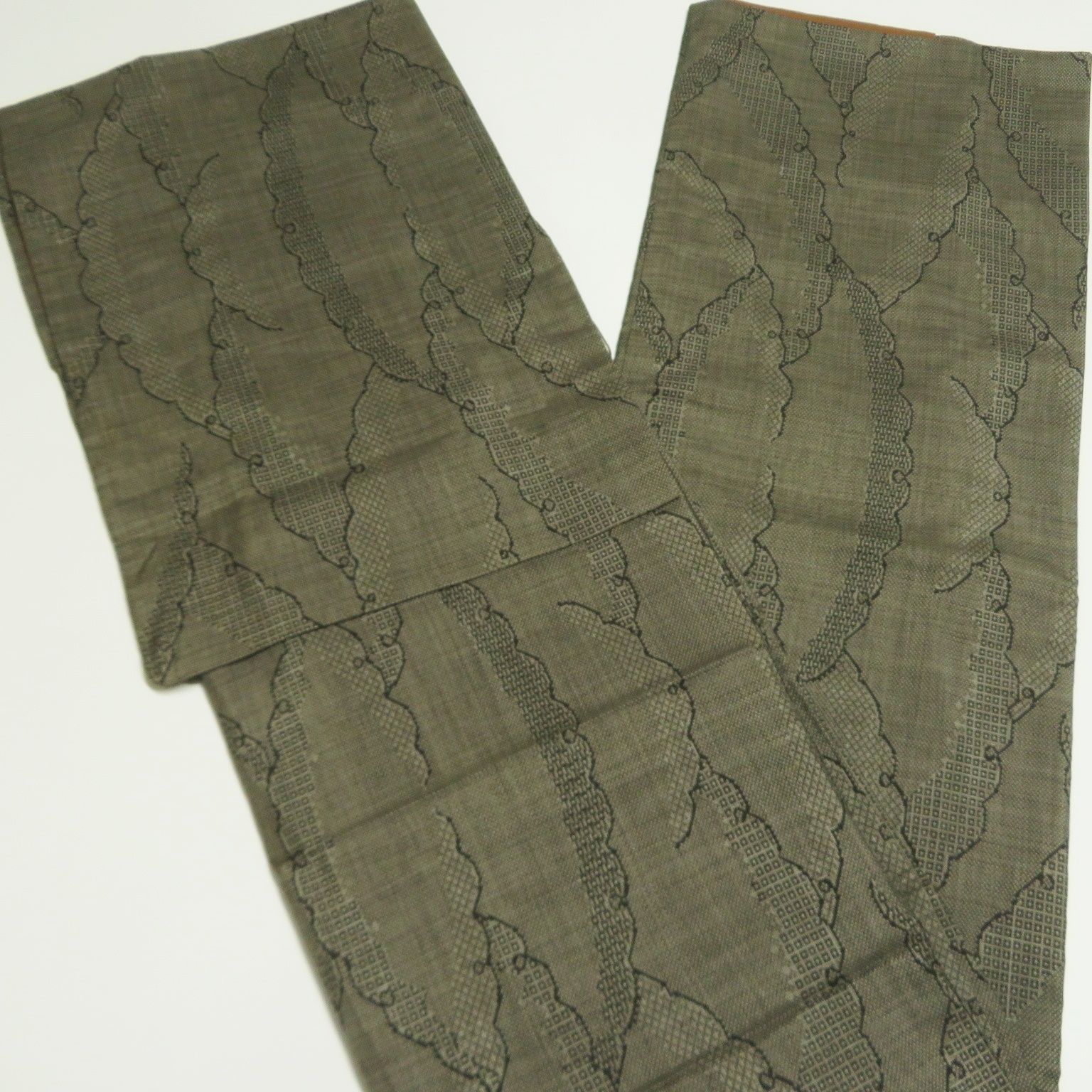 クリーニング済み 【涼感】白系セパレート着物 二部式 簡単着付け 夏の