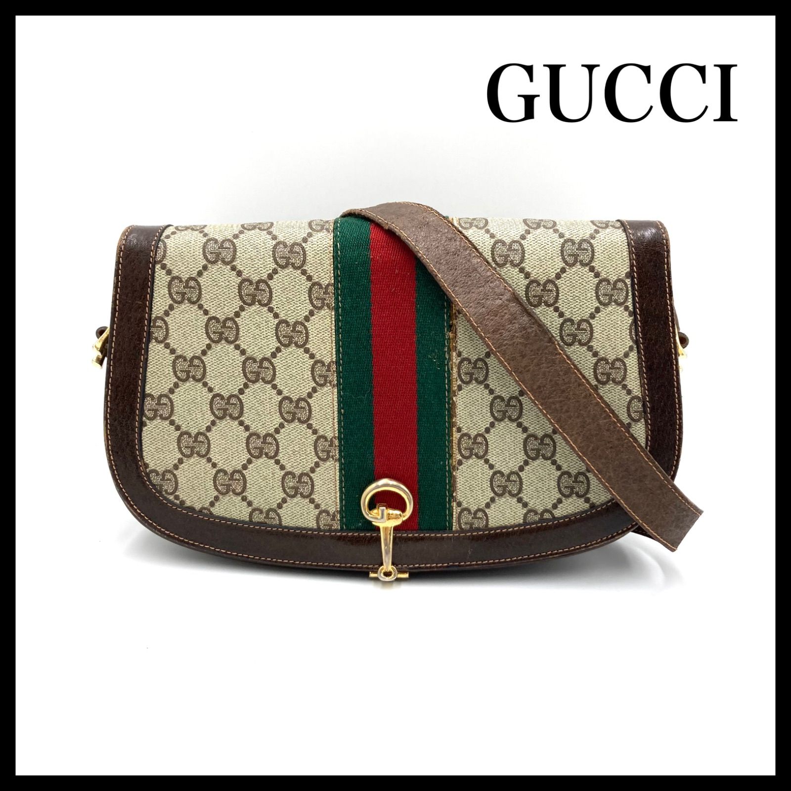 グッチ GUCCI ショルダーバッグ GGスプリーム シェリーライン PVC