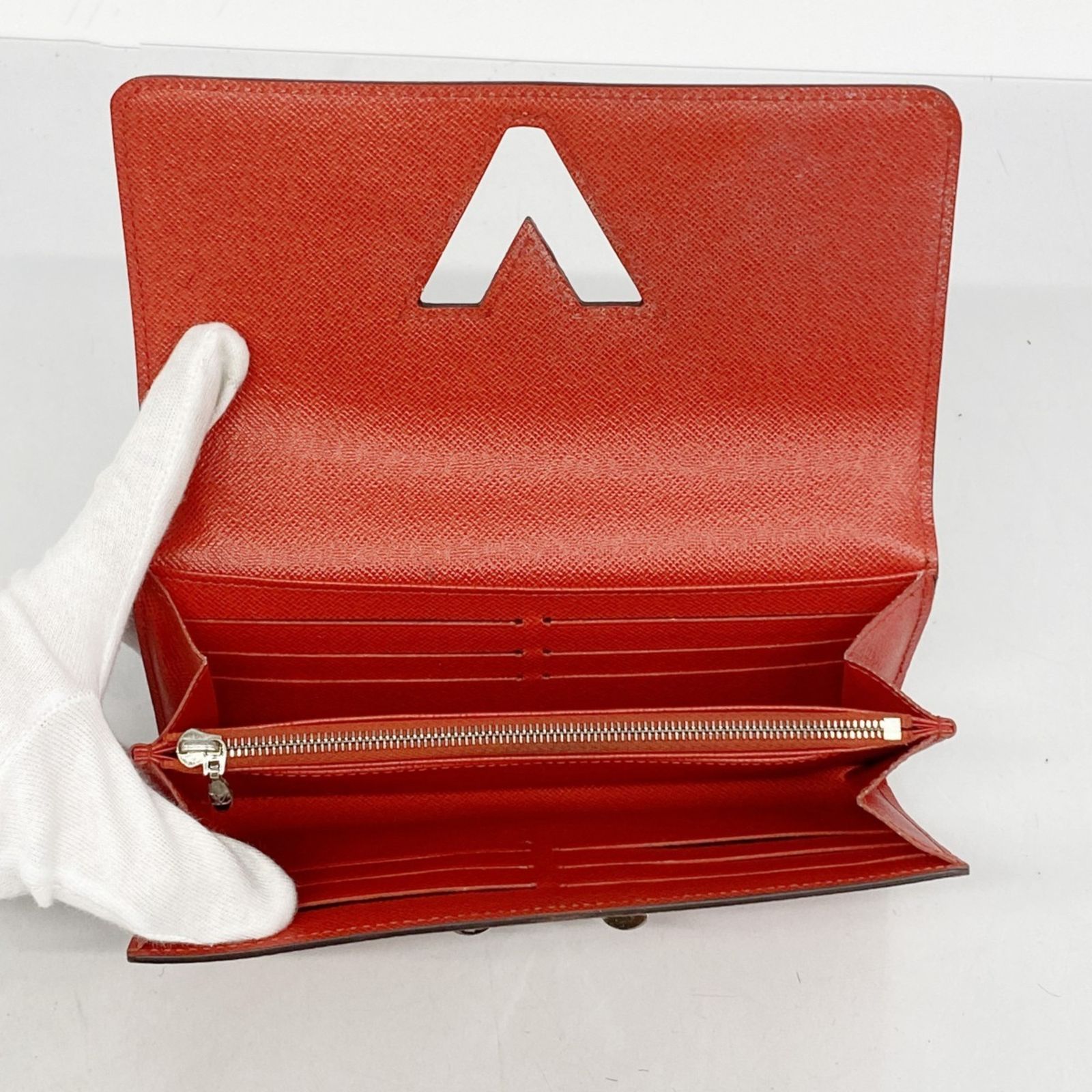 ルイヴィトン　長財布　エポ　ポルトフォイユルイーズ　レッド LOUIS VUITTON ポルトフォイユ・ツイスト エピ 長財布 (Louis