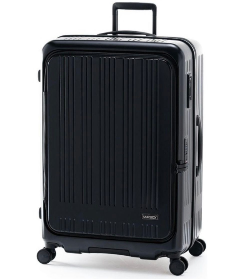 A.L.I アジア ラゲージ スーツケース MAXBOX マックスボックス 拡張タイプ 旅行日数目安 8～10泊 100L|拡張時110L TSAロック搭載 MX-8011-28W マットブラック